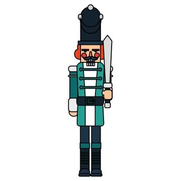 Christmas nutcracker design Stock Illustration