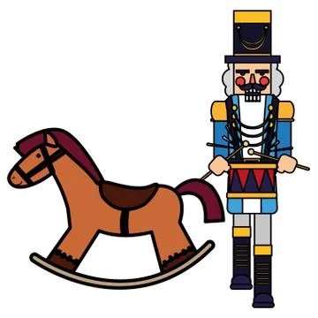 Christmas nutcracker design Stock Illustration