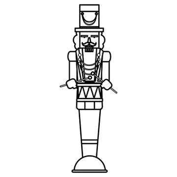 Christmas nutcracker design Stock Illustration