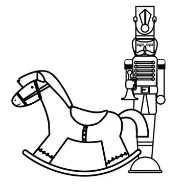 Christmas nutcracker design Stock Illustration