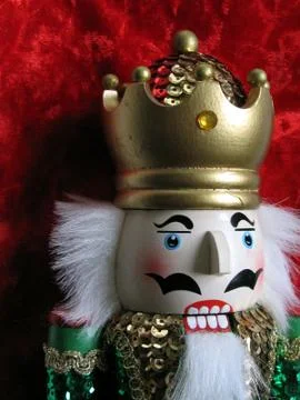 Christmas nutcracker face Stock Photos