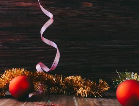 Christmas Objects On Table Stock Photos