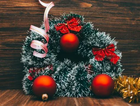 Christmas Objects On Table Stock Photos