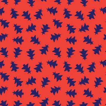Christmas Orange Holiday seamless pattern background イラスト素材