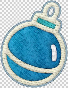 Christmas ornament element patchwork embroidery applique decoration for fes.. Stock Illustration