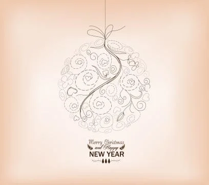 Christmas ornament Stock Illustration