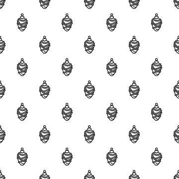 Christmas ornament pattern creating seamless holiday background design Stock Illustration