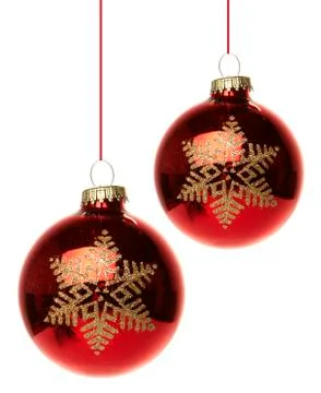 Christmas ornament red Stock Photos