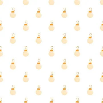 Christmas ornament seamless pattern for holiday design Stock Illustration