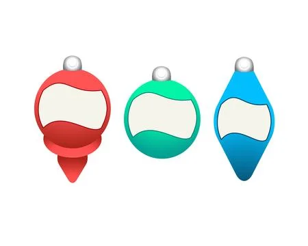 Christmas Ornament Tags Vector Stock Illustration