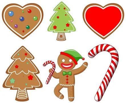 Christmas ornaments and elements set Stock Illustration