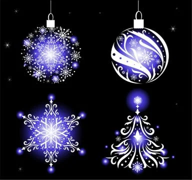 Christmas ornaments. Stock Illustration