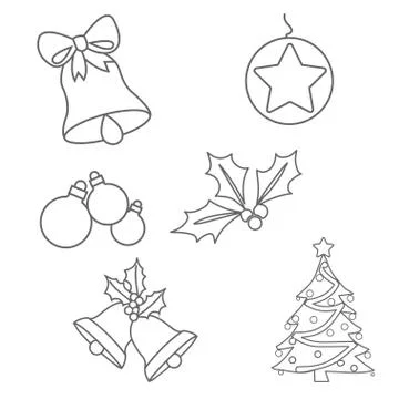 Christmas ornaments Stock Illustration