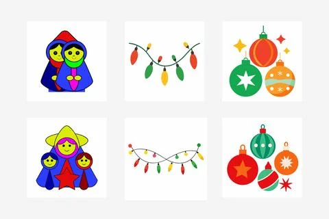Christmas ornaments Stock Illustration