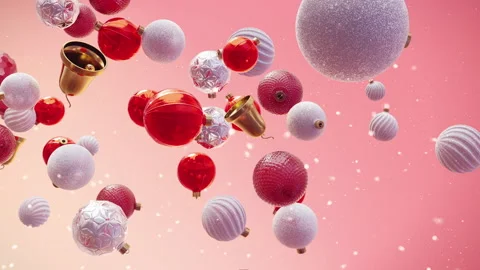 Christmas Ornaments Loop Stock Footage 166753009