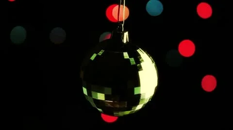 Christmas ornaments on the tree Stock Footage 10574517