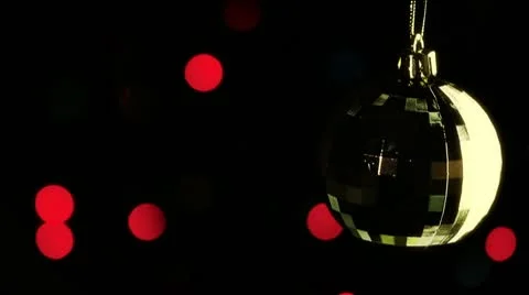 Christmas ornaments on the tree Stock Footage 10574598