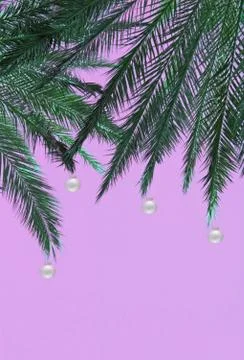 Christmas palm tree background Stock-Fotos