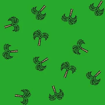 Christmas palm tree vector seamless pattern 스톡 일러스트