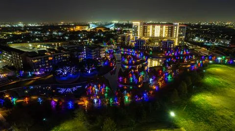 Christmas park Stock Photos