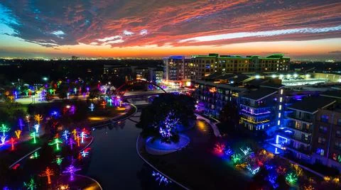 Christmas park Stock Photos