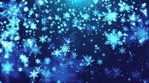 Christmas particle snowflakes fall down the stage background Stock Footage 167050779