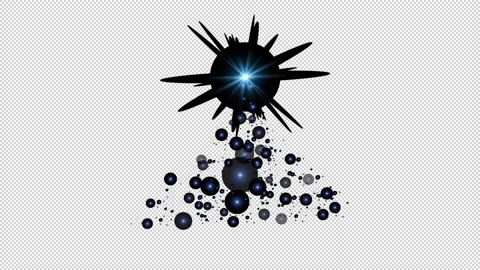Christmas particle tree glowing light animation alpha channel background Stock Footage 226729011