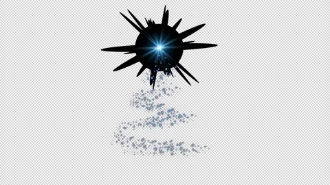 Christmas particle tree glowing light animation alpha channel background Stock Footage 226729131