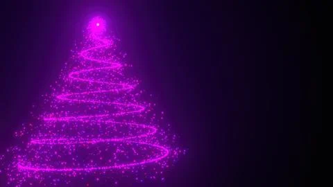 Christmas particle Tree Stock Illustration
