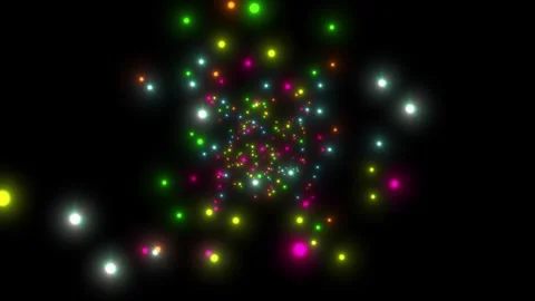 Christmas Particle Tunnel Loop 01 Stock-Footage 320280537
