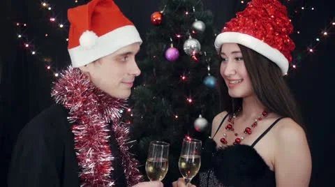 Christmas party Stock Footage 12551236