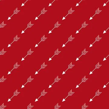 Christmas pattern with arrows vector design Illustrazione stock