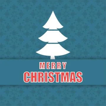 Christmas pattern background and tree 库存插图