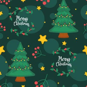 Christmas pattern background Gift wrapping paper Vector Illustrazione stock