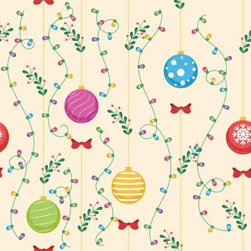 Christmas pattern background Gift wrapping paper Vector Illustrazione stock