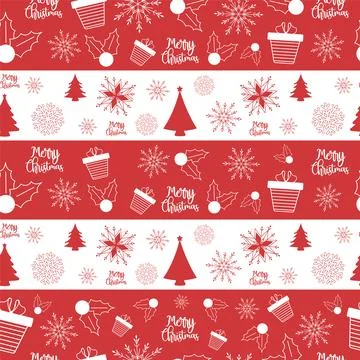 Christmas pattern background Gift wrapping paper Vector Illustrazione stock
