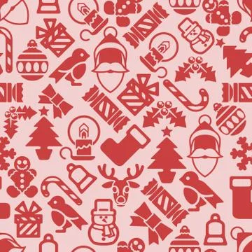 Christmas Pattern Background Stock Illustration