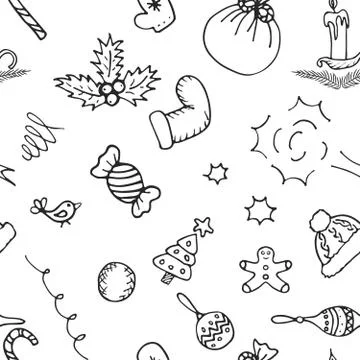 Christmas pattern background. Seamless vector paper Illustrazione stock