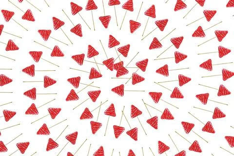 Christmas pattern candy abstraction on white background Illustrazione stock