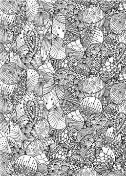 Christmas pattern. Christmas tree balls. Vector illustration. Stock Illustration