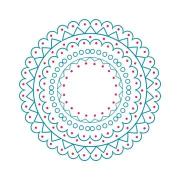 Christmas Pattern Circle on Vector Illustration Stock Illustration