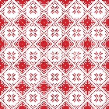 Cross Stitch Border Frame Pattern, Perfect for Christmas Banner