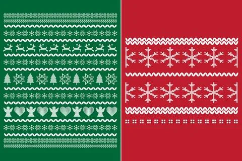 Christmas pattern festive winter texture Stock Illustration