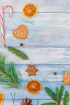 Christmas pattern with fir tree pine branches Stockfoto's