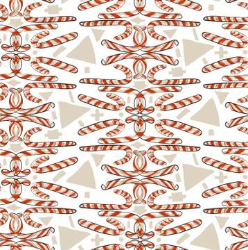 Christmas pattern with gingerbread cookies イラスト素材