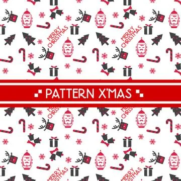 Christmas pattern Ilustración de archivo