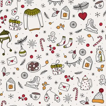 Christmas pattern Illustrazione stock