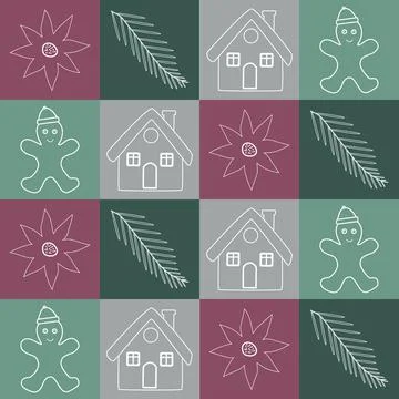 Christmas pattern Ilustración de archivo