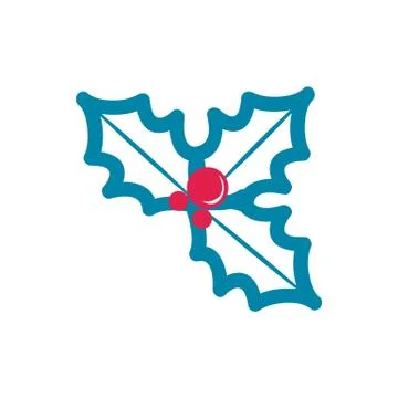 Christmas Pattern Leaf Closeup Vector Illustration Stockillustratie