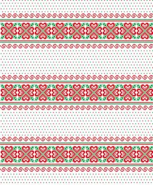 Christmas pattern pixel vector illustration Stock Illustration